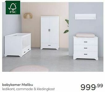 Baby & Tiener Babykamer malibu aanbieding