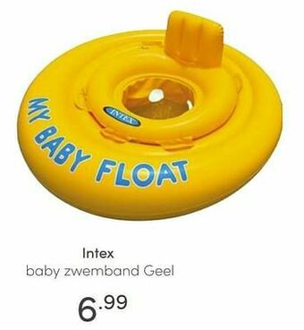 Baby & Tiener Intex baby zwemband geel aanbieding