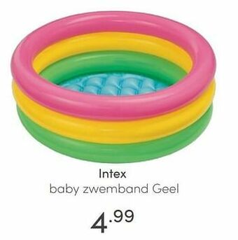 Baby & Tiener Intex baby zwemband geel aanbieding