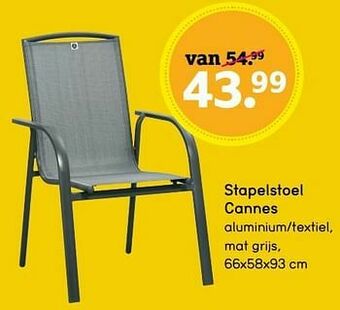 Leen Bakker Stapelstoel cannes aanbieding