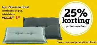 Leen Bakker Zitkussen brest aanbieding