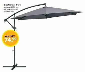 Leen Bakker Zweefparasol brava aanbieding