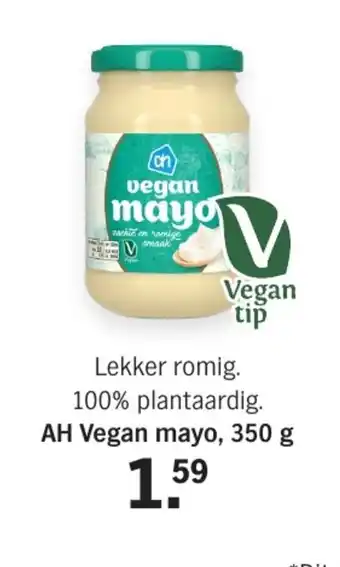 Albert Heijn AH Vegan mayo, 350 g aanbieding