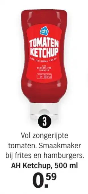 Albert Heijn AH Ketchup, 500 ml aanbieding