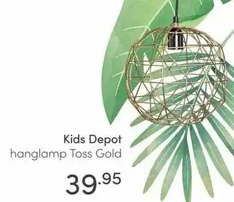 Baby & Tiener Kids depot hanglamp toss gold aanbieding
