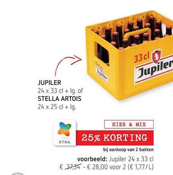 Spar Jupiler Stella Artois aanbieding