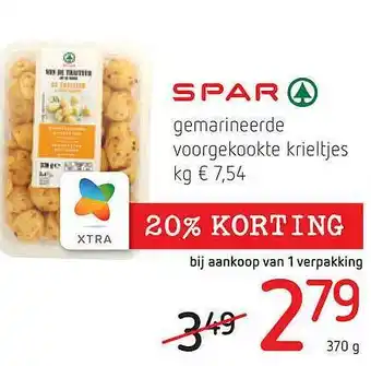Spar Spar Gemarineerde Voorgekookte Krieltjes aanbieding