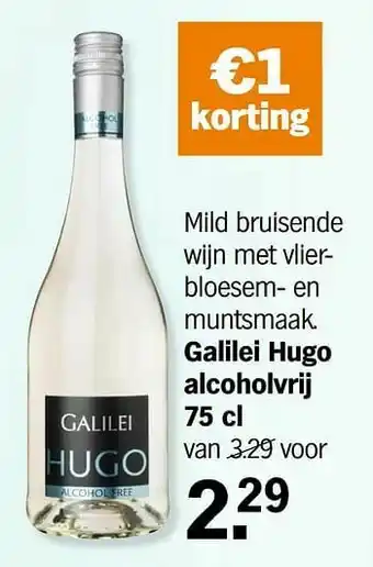 Galilei hugo alcoholvrij