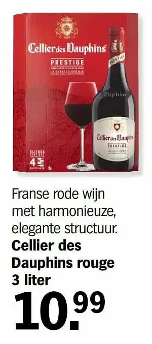 Cellier des dauphins rouge