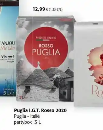 Colruyt Puglia i.g.t. rosso 2020 puglia - italië partybox aanbieding