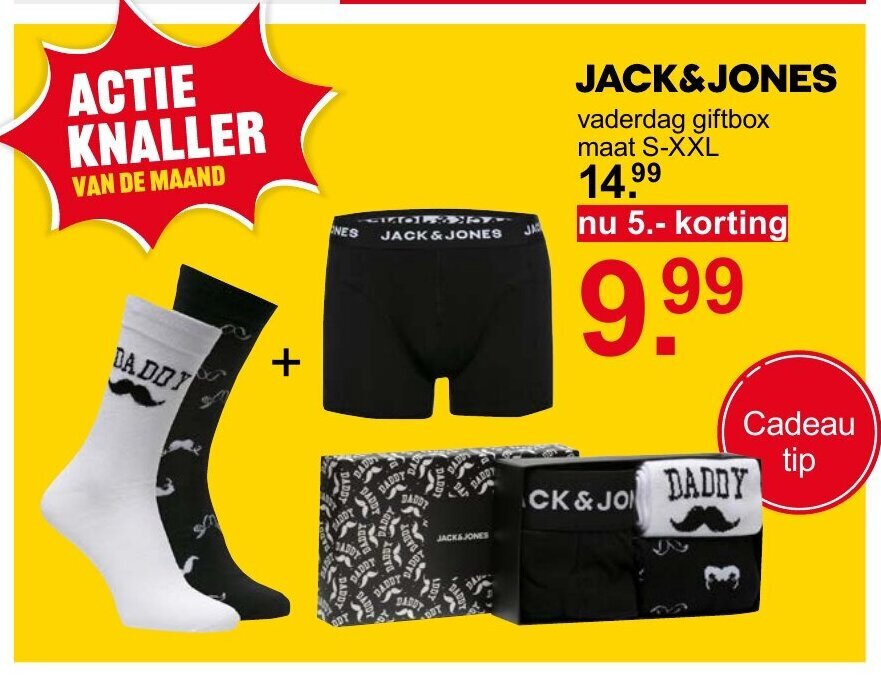 Scapino Jack & Jones vaderdag giftbox maat S-XXL aanbieding