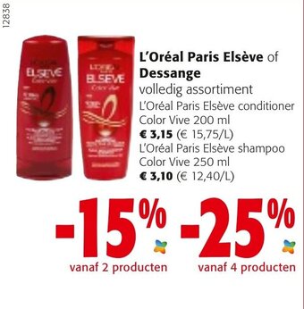 Colruyt L'Oreal Paris Elseve of Dessange aanbieding