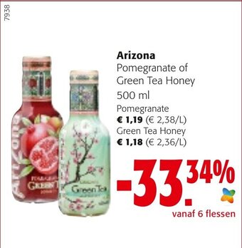 Colruyt Arizona Pomegranate, Green Tea Honey aanbieding