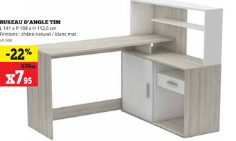 Dema Bureau d'angle tim aanbieding