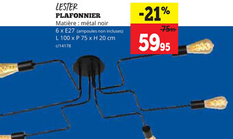 Lester plafonnier