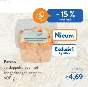 OKay Patron aardappelsalade met zongedroogde tomaat 600g aanbieding