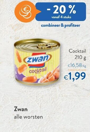 OKay Zwan Cocktail 210g aanbieding