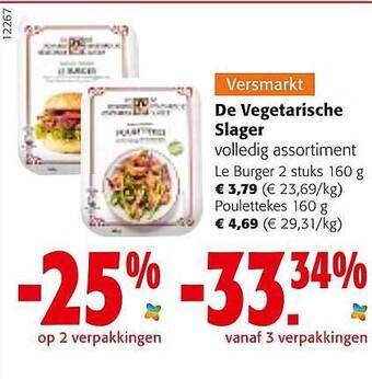 Colruyt De Vegetarische Slager aanbieding