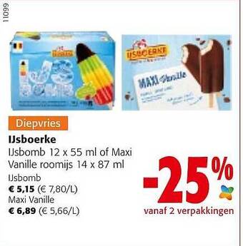 Colruyt Ijsboerke Ijsbomb aanbieding