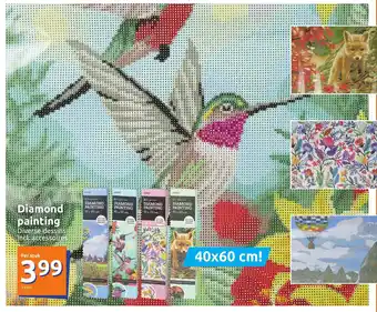 Action Diamond painting 40x60 cm aanbieding