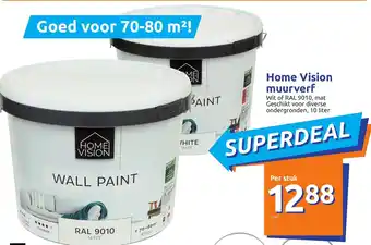 Action Home Vision muurverf 10 liter aanbieding