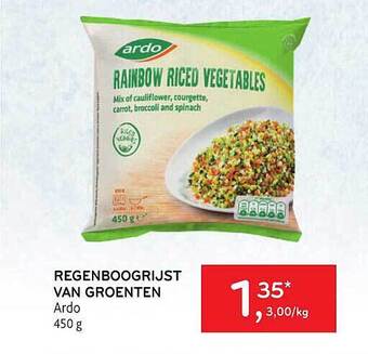 Alvo Regenboogrijst Van Groenten aanbieding