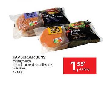 Alvo Hamburger Buns aanbieding