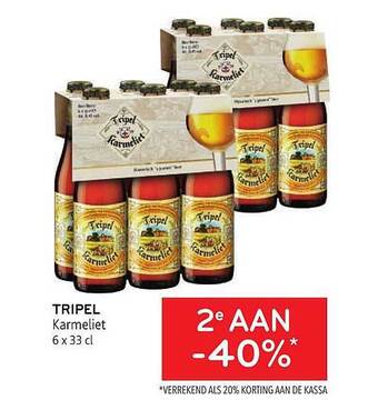 Alvo Tripel Karmeliet aanbieding