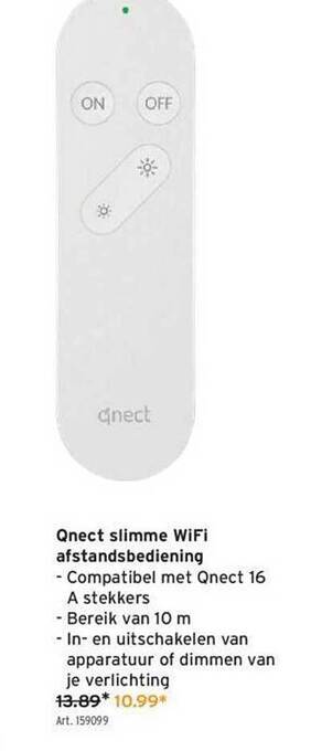 GAMMA Qnect Slimme Wifi Afstandsbediening aanbieding