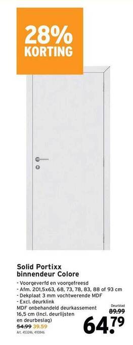 GAMMA Solid Portixx Binnendeur Colore aanbieding