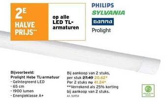GAMMA Led Tlarmaturen aanbieding