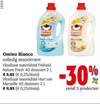 Colruyt Omino Bianco Vloeibaar Wasmiddel aanbieding