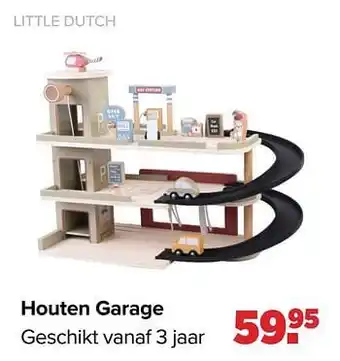 Houten garage geschikt vanaf 3 jaar