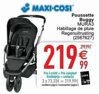 Cora Poussette buggy mura3 aanbieding