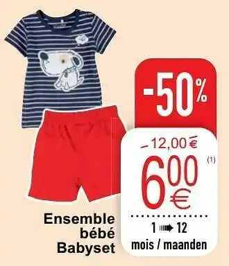 Cora Ensemble bébé babyset aanbieding