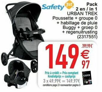 Pack 2 en - in 1 urban trek