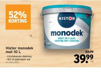 GAMMA Histor Monodek Mat 10L aanbieding
