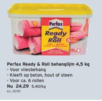GAMMA Perfax Ready & Roll Behanglijm 4,5kg aanbieding