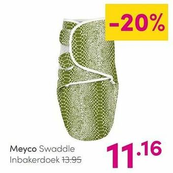 Baby & Tiener Meyco swaddle inbakerdoek aanbieding