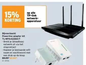 GAMMA Powerline Adapter Kit TL-WPA4226KIT aanbieding