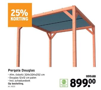 GAMMA Pergola Douglas aanbieding