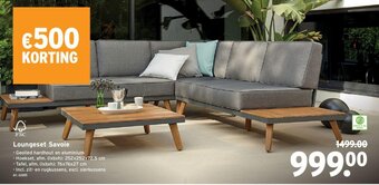 GAMMA Loungeset Savoie aanbieding