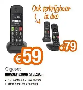 Expert Gigaset e290r stge290r aanbieding