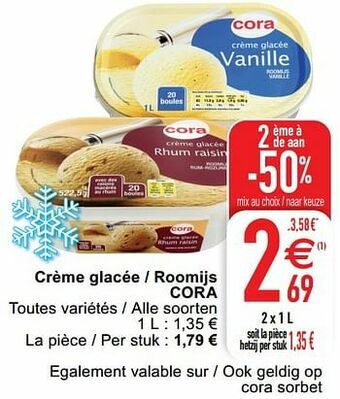Cora Crème glacée - roomijs cora aanbieding