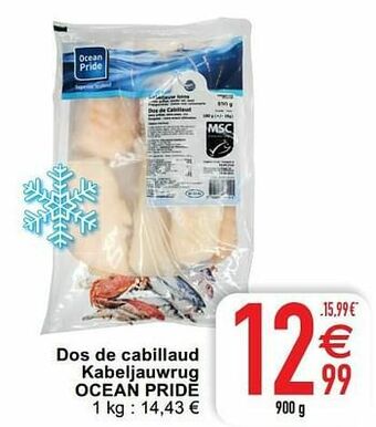 Cora Dos de cabillaud kabeljauwrug ocean pride aanbieding