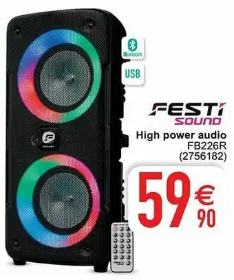 Cora Festisound high power audio fb226r aanbieding