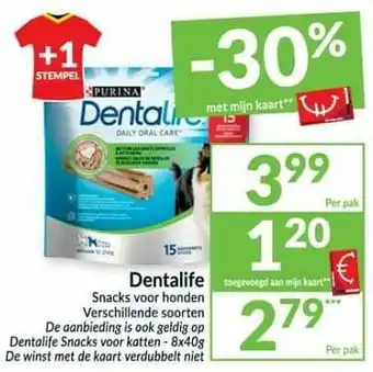 Intermarché Dentalife snacks voor honden aanbieding