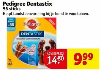 Kruidvat Pedigree dentastix aanbieding