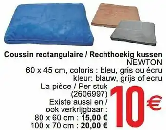 Cora Coussin rectangulaire - rechthoekig kussen newton aanbieding