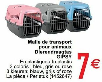 Malle de transport pour animaux dierendraagtas gipsy